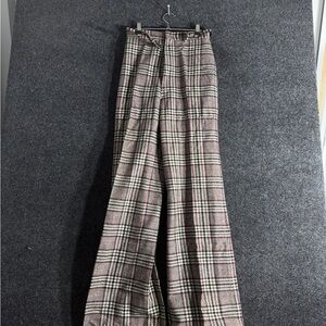 1970s Gangbusters Wool Plaid Bell Bottom Pants Womens 26x33 colorful Talon